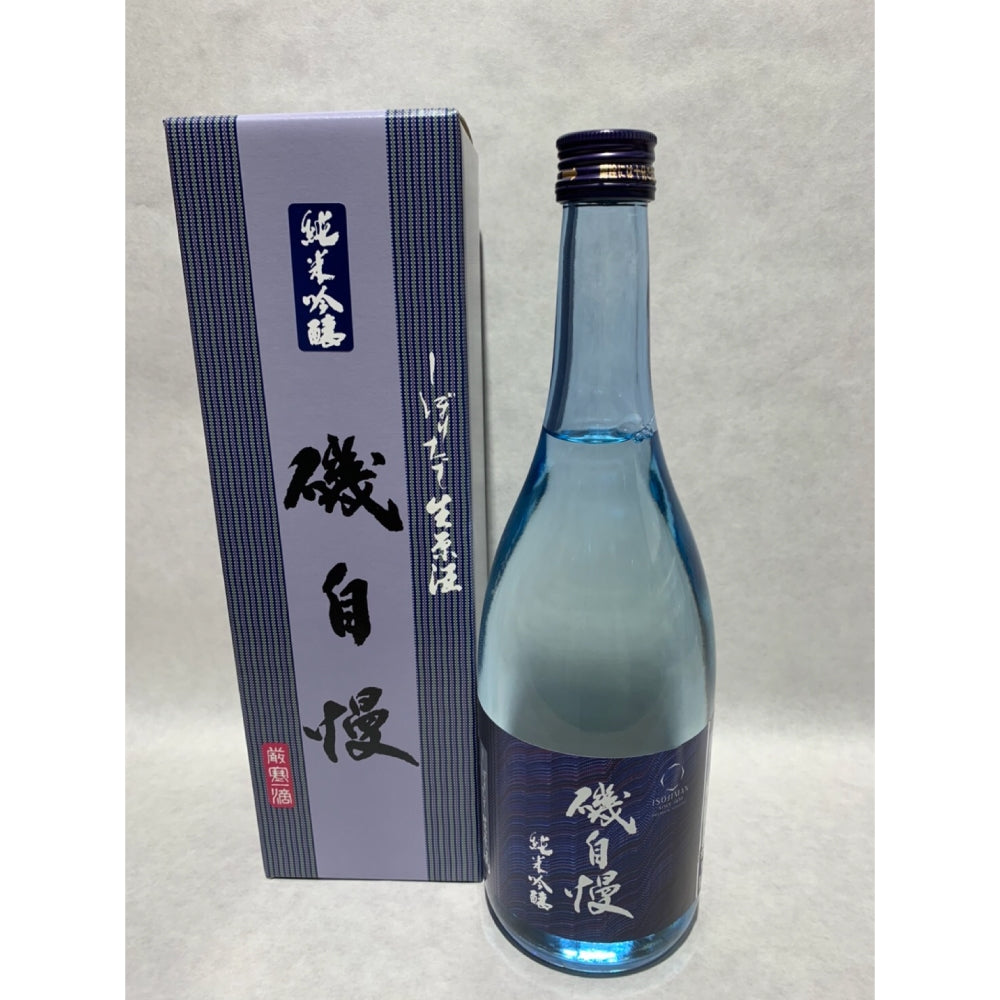 磯自慢 しぼりたて 純米吟醸 生原酒 720ml（箱入り）【要クール便】【お一人様1本限り】